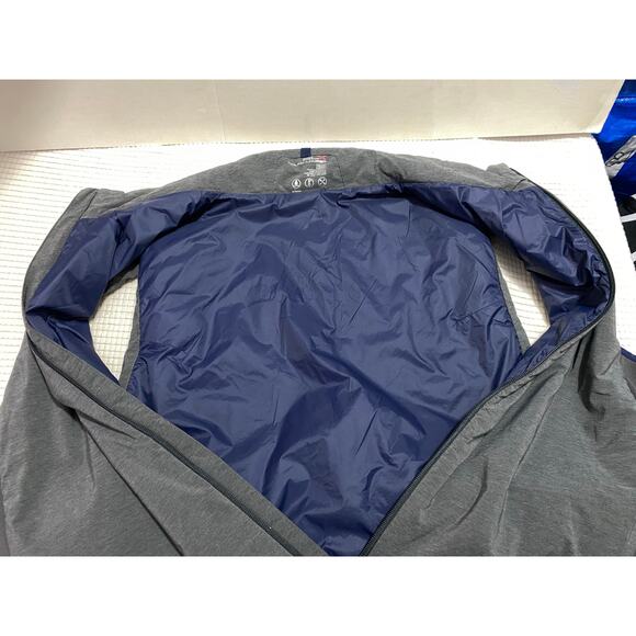 RLX Ralph Lauren Mens XXL Gray Poly Nylon Stretch Blend Puffer Full Zip Vest - Picture 7 of 13